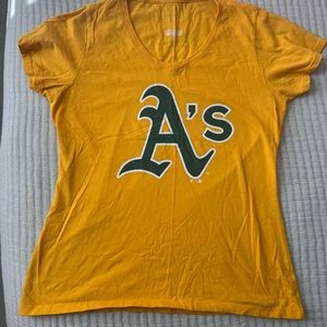 Fanatics Oakland As yellow women’s tshirt